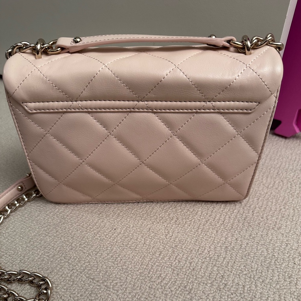 🎉host pick ♠️ Kate Spade Emerson Place  Vivenna quilted bag in light beige pink - Picture 3 of 16